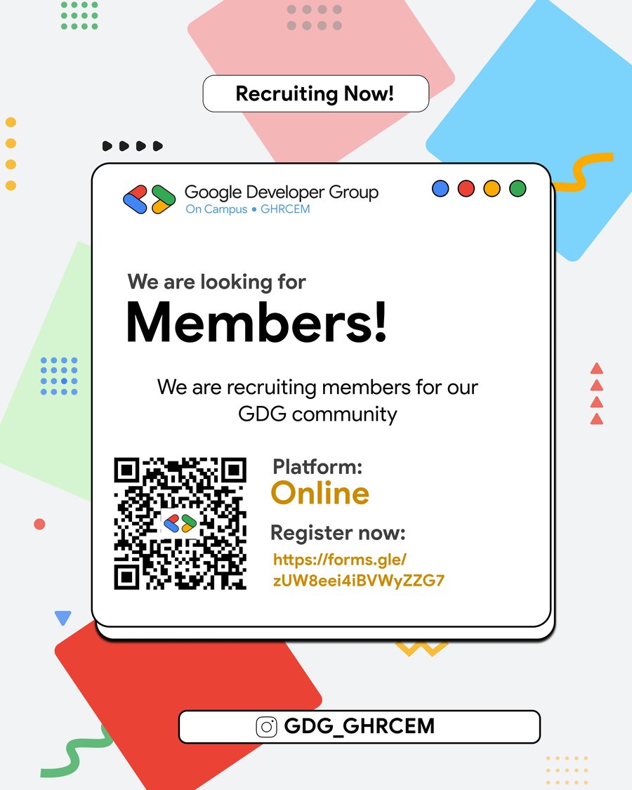 GDG Recruiting Post